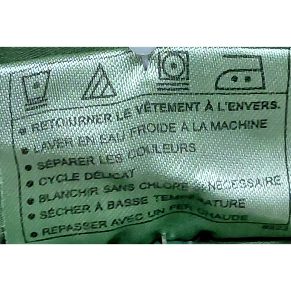 ARIAT WMS Maya Snap Cotton Shirt Green Solid Long Sleeve Women Size M - Picture 11 of 11